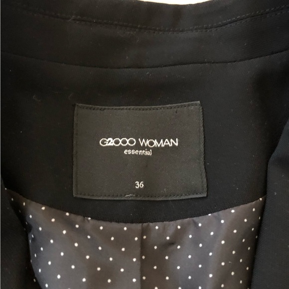 G2000 Waist Belt Peplum Blazer in Black Size 36 - Picture 7 of 12